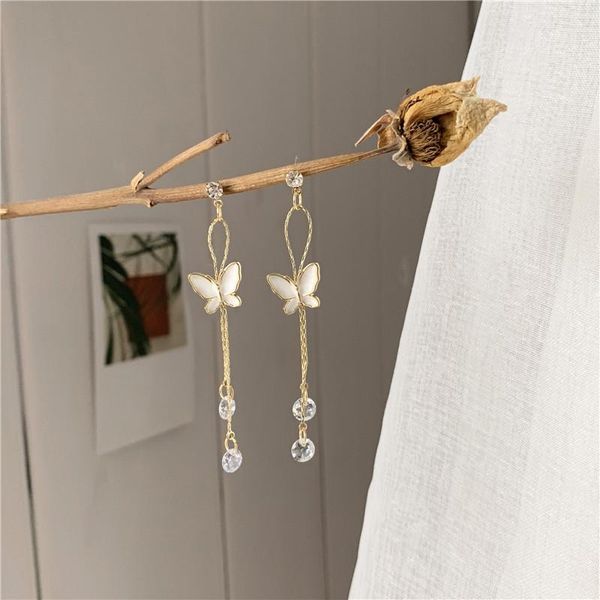 stud shamir delicate contracted enamel butterfly retro elements earrings long tassel girl jewelry gifts, Golden;silver
stud shamir delicate contracted enamel butterfly retro elements earrings long tassel girl jewelry gifts, Golden;silver