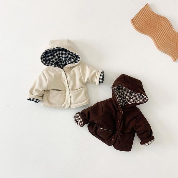 jackets warm winter baby girls boys coat kids infants corduroy outwear children plaid hooded thicken coats casacos two side wear s11821, Blue;gray
jackets warm winter baby girls boys coat kids infants corduroy outwear children plaid hooded thicken coats casacos two side wear s11821, Blue;gray