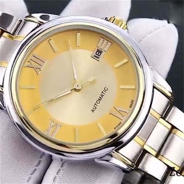 fashion mens watches 40mm dial mechanical automatic stainless leather steel band watch for men male waterproof wristwatch relogio masculino, Slivery;brown
fashion mens watches 40mm dial mechanical automatic stainless leather steel band watch for men male waterproof wristwatch relogio masculino, Slivery;brown