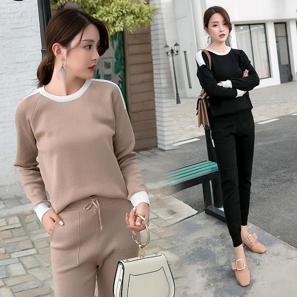 women's tracksuits women 2 piece set knit pants suit sweater tracksuit suits and autumn spring casual pullover winter sets, Gray
women's tracksuits women 2 piece set knit pants suit sweater tracksuit suits and autumn spring casual pullover winter sets, Gray