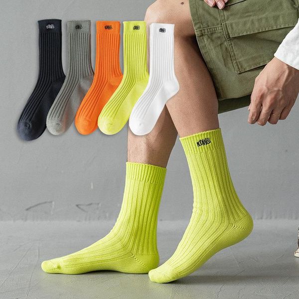 men's socks 2021 versatile embroidery trend sport solid color middle stockings 3 or 5 pairs /pack, Black
men's socks 2021 versatile embroidery trend sport solid color middle stockings 3 or 5 pairs /pack, Black