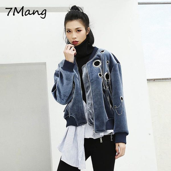 women's jackets 7mang 2021 winter women black velvet jacket ladies fashion punk style hollow out long sleeve stage short blue thicken c, Black;brown
women's jackets 7mang 2021 winter women black velvet jacket ladies fashion punk style hollow out long sleeve stage short blue thicken c, Black;brown
