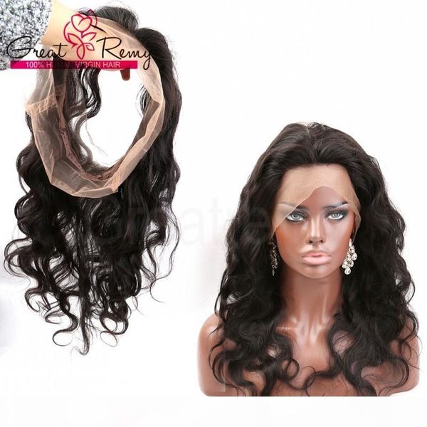 greatremy 360 lace frontal wig 22*4*2 inch brazilian hair 100% unprocessed human hair body wave full lace band frontal with baby hair, Black
greatremy 360 lace frontal wig 22*4*2 inch brazilian hair 100% unprocessed human hair body wave full lace band frontal with baby hair, Black