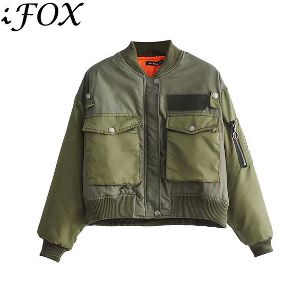 new arrival europe and america long sleeve women jacket fashion short style army green female outerwear casual winter clothing, Black;brown
new arrival europe and america long sleeve women jacket fashion short style army green female outerwear casual winter clothing, Black;brown