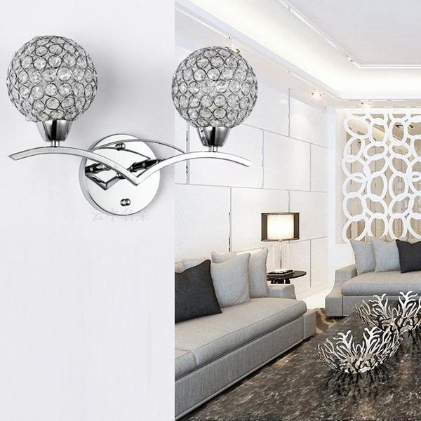 wall lamp modern luxury crystal light chrome finish sconce lighting fixture bedside corridor home decoration
wall lamp modern luxury crystal light chrome finish sconce lighting fixture bedside corridor home decoration