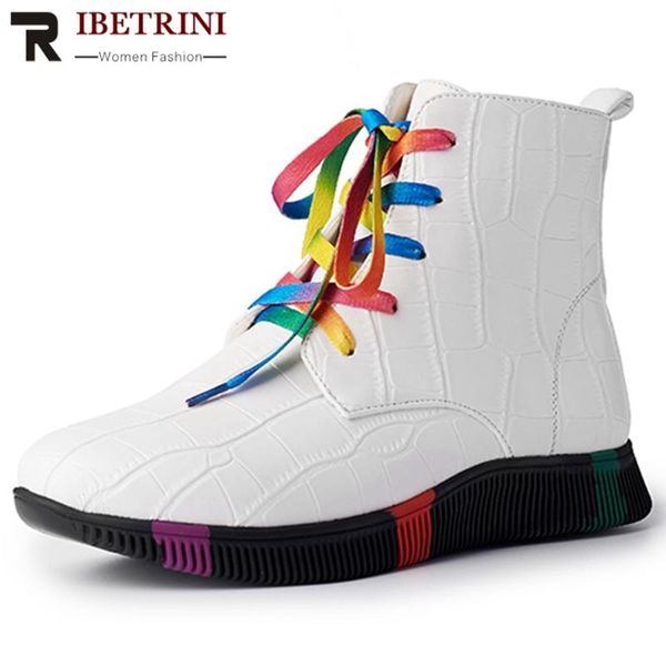 boots ribetrini brand rainbow lace up shoes women cool classic fretwork ankle 2021 low heel platform, Black
boots ribetrini brand rainbow lace up shoes women cool classic fretwork ankle 2021 low heel platform, Black