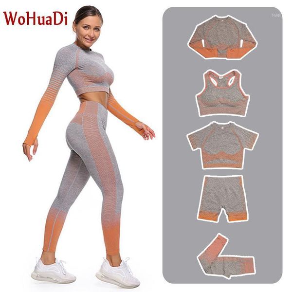 wohuadi 2/3/5 pcs sets women's clothing seamless yoga set fitness sports bra+shirt +high waist leggings gym sportswear female1, White;red
wohuadi 2/3/5 pcs sets women's clothing seamless yoga set fitness sports bra+shirt +high waist leggings gym sportswear female1, White;red
