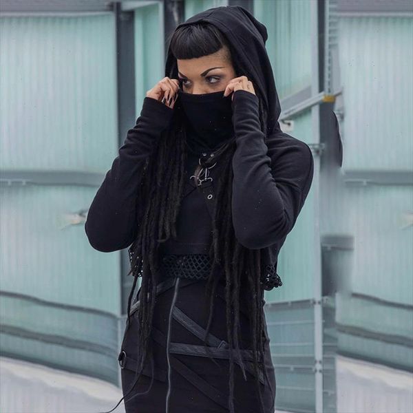 streetwear punk mesh partchwork black hooded hoodies women gothic pullovers long sleeve buckle bandage slim hoodies
streetwear punk mesh partchwork black hooded hoodies women gothic pullovers long sleeve buckle bandage slim hoodies