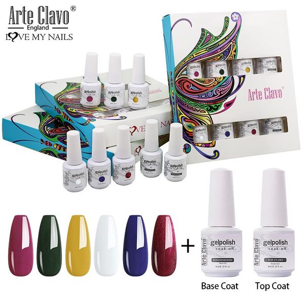 arte clavo 8pcs/set 8ml nail art gel varnish hybrid soak off gel lak manicure uv nail polish salon coat base coat, Red;pink
arte clavo 8pcs/set 8ml nail art gel varnish hybrid soak off gel lak manicure uv nail polish salon coat base coat, Red;pink