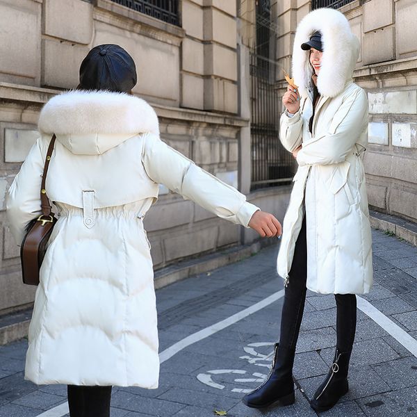 length jacket women's clothing 2020 new korean over knee white duck down real hair collar winter versatile coat, Black
length jacket women's clothing 2020 new korean over knee white duck down real hair collar winter versatile coat, Black