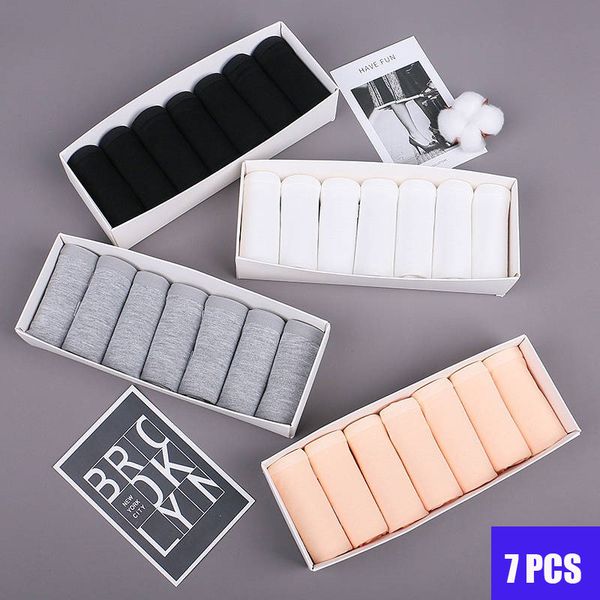 7pcs/lot women panties cotton simplicity briefs female underwear solid color intimate lingerie underpants girls brifes 201112, Black;pink
7pcs/lot women panties cotton simplicity briefs female underwear solid color intimate lingerie underpants girls brifes 201112, Black;pink
