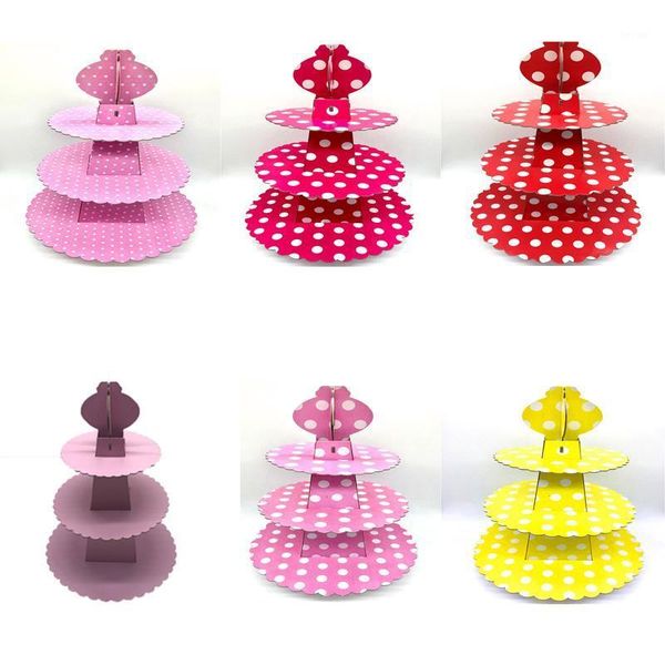 1set 3 tier wedding birthday cardboard cupcake paper stand plates party pink red yellow color dot cake holder lunch time1
1set 3 tier wedding birthday cardboard cupcake paper stand plates party pink red yellow color dot cake holder lunch time1
