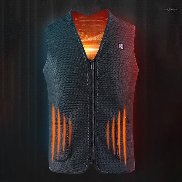 outdoor t-shirts heating vest usb 3 speed temperature electric heated warmer thermal waistcoat winter far infrared fever vests1, Gray;blue
outdoor t-shirts heating vest usb 3 speed temperature electric heated warmer thermal waistcoat winter far infrared fever vests1, Gray;blue