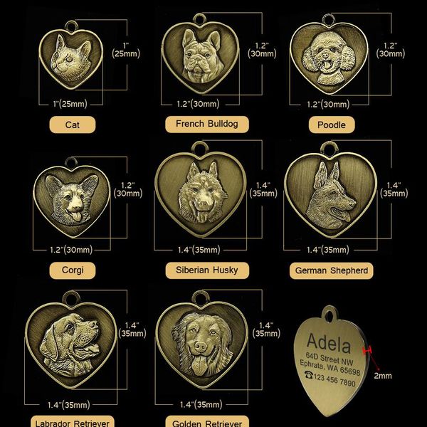 engraving dog id tag custom pet dog cat anti-lost tags engraved puppy cats nameplate heart shape dogs collar wmtdzj
engraving dog id tag custom pet dog cat anti-lost tags engraved puppy cats nameplate heart shape dogs collar wmtdzj