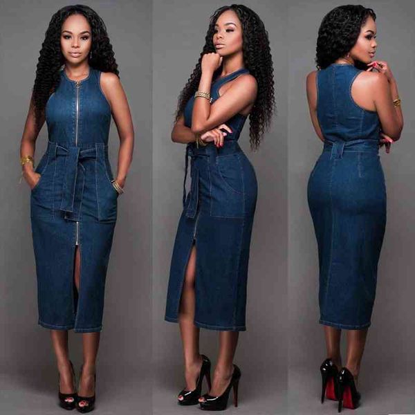 dress women sleeveless front pocket belt zipper slit slim fit denim dress vestido de mujer femme robe, Black;gray
dress women sleeveless front pocket belt zipper slit slim fit denim dress vestido de mujer femme robe, Black;gray