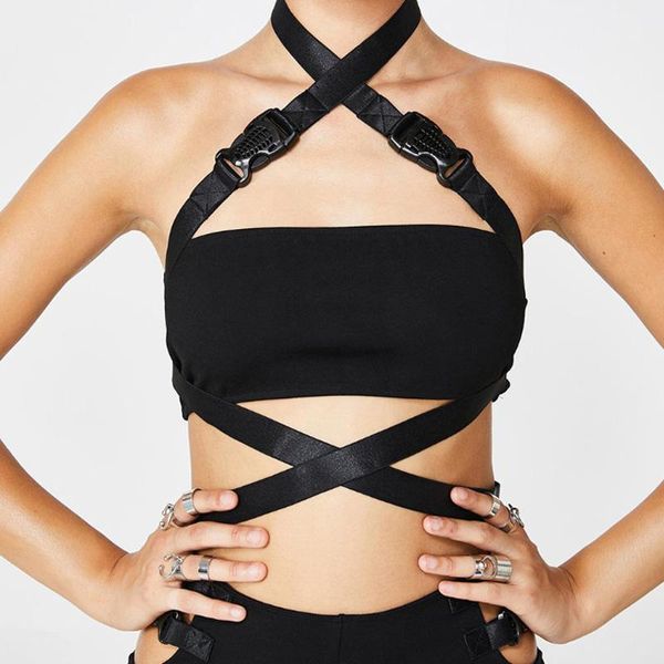 cut-out backless tip up halter crop for women fashion sleevelessschoolbag buckle tank short vest hanging neck1, White
cut-out backless tip up halter crop for women fashion sleevelessschoolbag buckle tank short vest hanging neck1, White