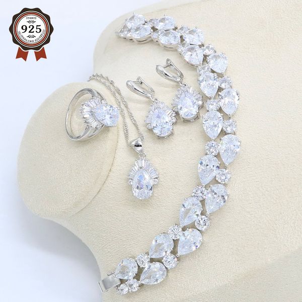 silver color white cubic zirconia jewelry sets for women earrings sets ring pendants necklace bracelets
silver color white cubic zirconia jewelry sets for women earrings sets ring pendants necklace bracelets
