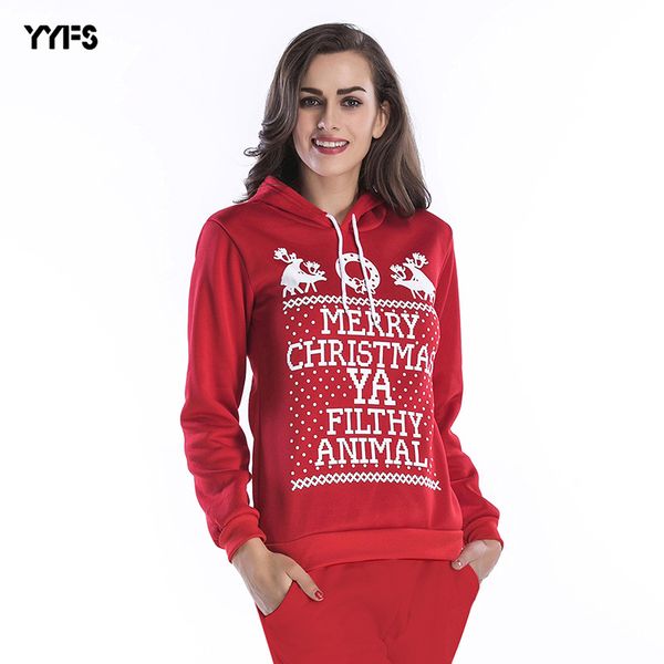women's clothing autumn / winter 2020 european and american cross border printing hooded plush thickened christmas sweater, Black
women's clothing autumn / winter 2020 european and american cross border printing hooded plush thickened christmas sweater, Black