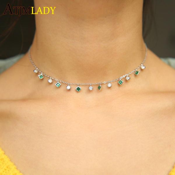 pendant necklaces 2021 czs bezel cz station statement women copper green stone charm 33+7cm choker necklace thin chain, Silver
pendant necklaces 2021 czs bezel cz station statement women copper green stone charm 33+7cm choker necklace thin chain, Silver