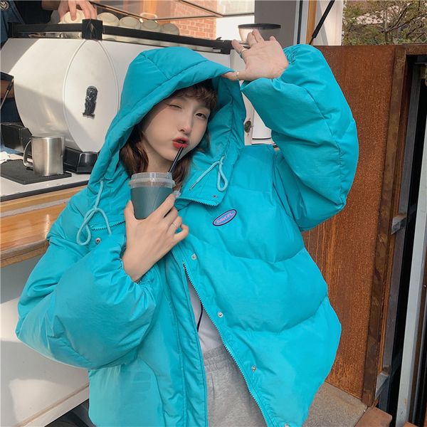 2021 Coat Padded with Female Hood Thickening New Fashion Short Winter Bubble Chic Street Style Overisze Loose Parkas Woman ZDE7, Black;white
2021 Coat Padded with Female Hood Thickening New Fashion Short Winter Bubble Chic Street Style Overisze Loose Parkas Woman ZDE7, Black;white