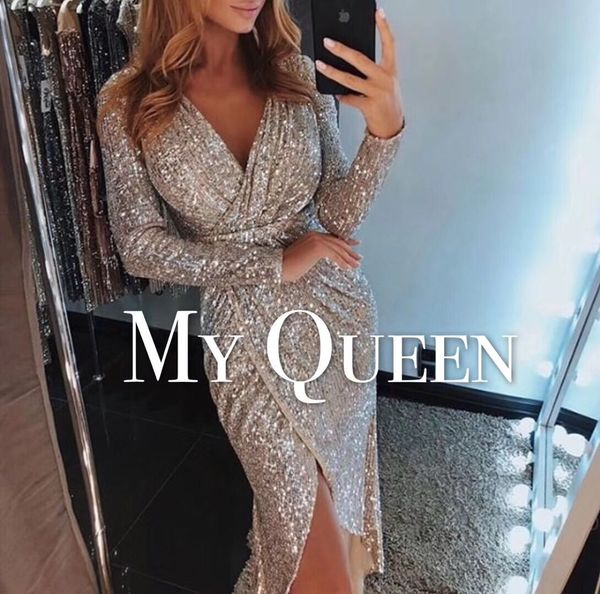 2020 european design fashion women's new v-neck long sleeve paillette shinny bling sequined slim waist maxi long vent jag dress vestido, White;black
2020 european design fashion women's new v-neck long sleeve paillette shinny bling sequined slim waist maxi long vent jag dress vestido, White;black