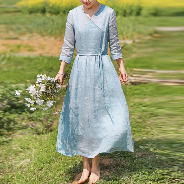 2020 lace skirt skirt long skirtsummer new women's artistic white ramie lace v-neck waist dress robe women's long dress prvjd, Black;gray
2020 lace skirt skirt long skirtsummer new women's artistic white ramie lace v-neck waist dress robe women's long dress prvjd, Black;gray