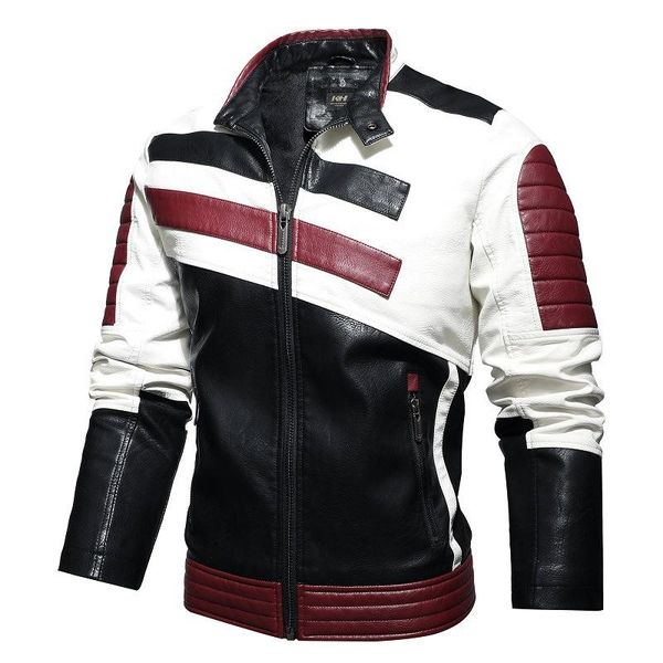 men's fur & faux 2021 winter pu leather jackets flight men casual patchwork jacket silm fit mens zipper motorcycle, Black
men's fur & faux 2021 winter pu leather jackets flight men casual patchwork jacket silm fit mens zipper motorcycle, Black
