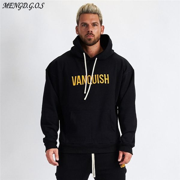 brand cotton hoodie casual loose street clothing fashion fitness men's sportswear 201130, Black
brand cotton hoodie casual loose street clothing fashion fitness men's sportswear 201130, Black