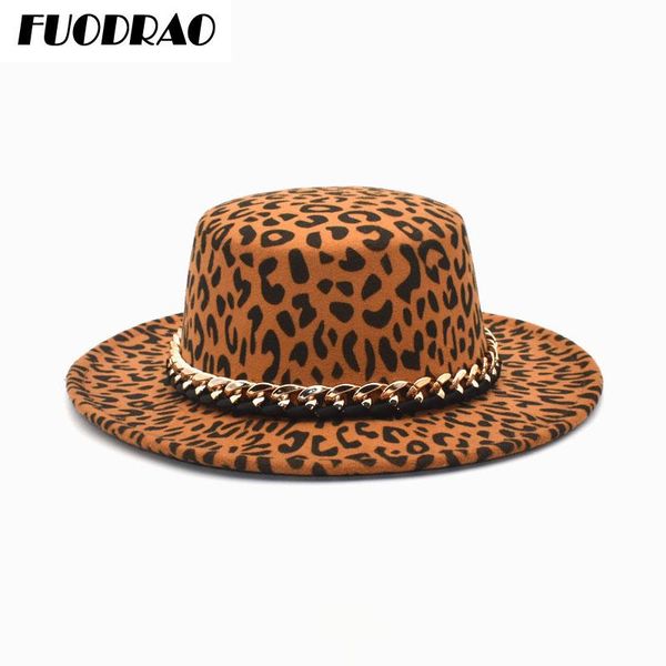 wide brim hats fuodrao leopard print wool fedora for women flat bowler hat autumn winter jazz cap brimpanama p27, Blue;gray
wide brim hats fuodrao leopard print wool fedora for women flat bowler hat autumn winter jazz cap brimpanama p27, Blue;gray