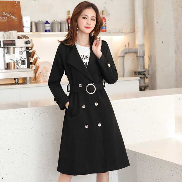 women's trench coats plus size 5xl windbreaker female spring autumn chic loose ladies long outerwear coat women basic da246, Tan;black
women's trench coats plus size 5xl windbreaker female spring autumn chic loose ladies long outerwear coat women basic da246, Tan;black
