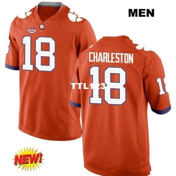 2019 new men clemson tigers joseph charleston #18 real full embroidery college jersey size s-4xl or custom any name or number jersey, Black
2019 new men clemson tigers joseph charleston #18 real full embroidery college jersey size s-4xl or custom any name or number jersey, Black