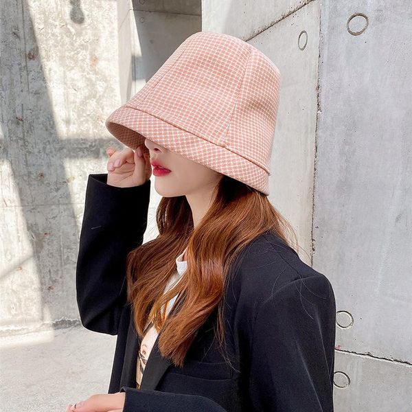 live broadcast forest leisure small lattice girl fisherman's hat autumn versatile sunscreen sunshade fashion bucket cap, Blue;gray
live broadcast forest leisure small lattice girl fisherman's hat autumn versatile sunscreen sunshade fashion bucket cap, Blue;gray