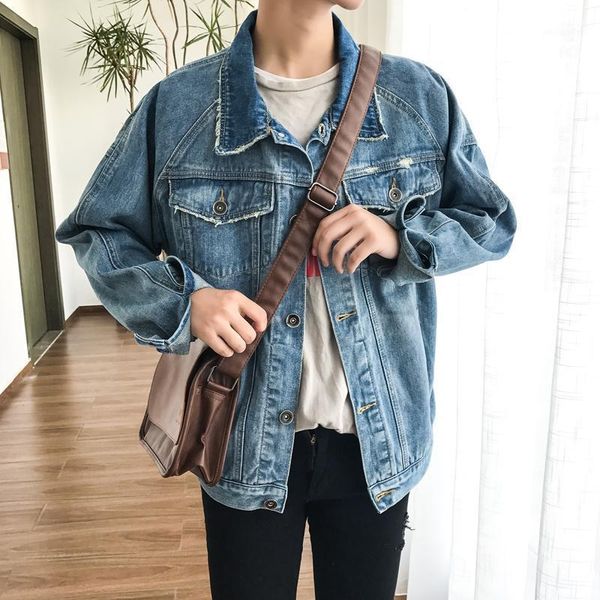 2020 autumn new 1 male denim jacket hong kong style loose denim clothing students1, Black;brown
2020 autumn new 1 male denim jacket hong kong style loose denim clothing students1, Black;brown
