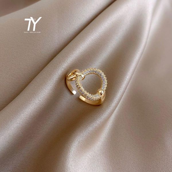 2020 new micro set zircon circle opening ring korean women ring fashion party wedding student boudoir jewelry, Golden;silver
2020 new micro set zircon circle opening ring korean women ring fashion party wedding student boudoir jewelry, Golden;silver
