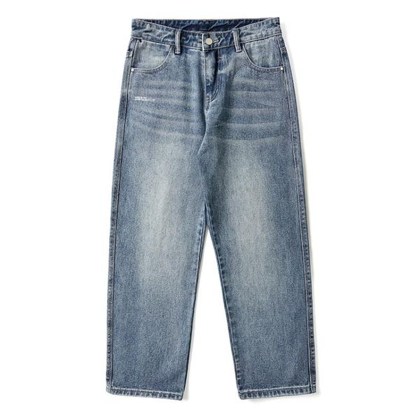 men's jeans retro trendy casual all-match straight pants wide-leg trousers plus size denim loose korean 9-point, Blue
men's jeans retro trendy casual all-match straight pants wide-leg trousers plus size denim loose korean 9-point, Blue