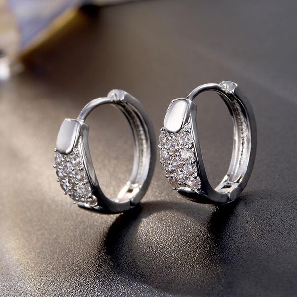 carsinel silver color earrings small round zirconia hoop earrings women's fashion jewelry gifts er0543, Golden;silver 
carsinel silver color earrings small round zirconia hoop earrings women's fashion jewelry gifts er0543, Golden;silver