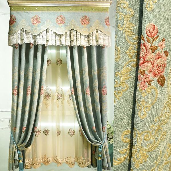 factory direct sales of chenille embossed embroidered curtains high-end living room new style european jacquard curtains1
factory direct sales of chenille embossed embroidered curtains high-end living room new style european jacquard curtains1
