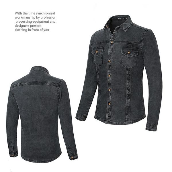 men's casual shirts 2021 arrival spring and autumn style men long sleeve shirt high-quality brand foreign trade jeans denim, White;black
men's casual shirts 2021 arrival spring and autumn style men long sleeve shirt high-quality brand foreign trade jeans denim, White;black
