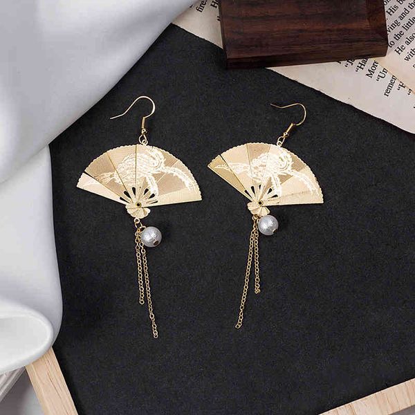 charms earrings 925 chinese style carved fan folding ancient hanfu chaoxian pearl tassel foldable, Golden
charms earrings 925 chinese style carved fan folding ancient hanfu chaoxian pearl tassel foldable, Golden