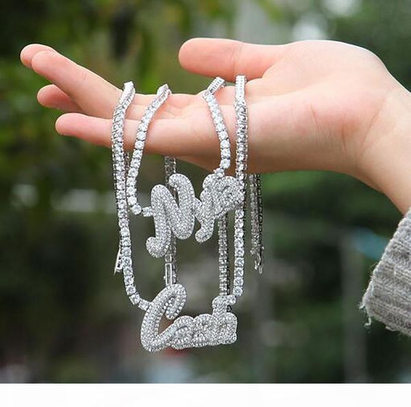 custom name cursive engrave letter necklace with 20inch tennis chain for men women micro pave pendant solid back hip hop rock street jewelry, Silver
custom name cursive engrave letter necklace with 20inch tennis chain for men women micro pave pendant solid back hip hop rock street jewelry, Silver