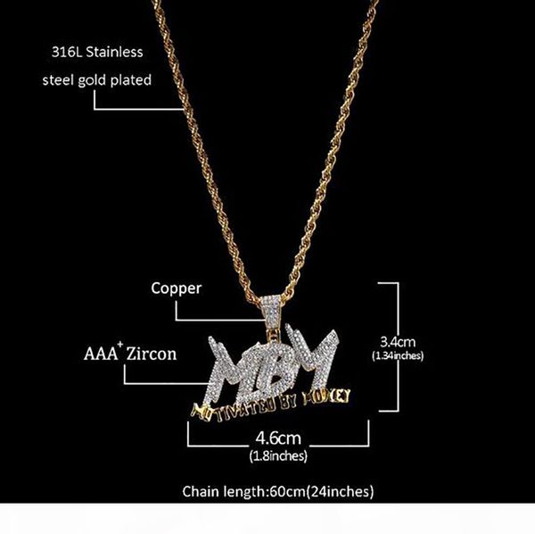 14k gold iced out ins mbm motivatedbymone pendant necklace bling micro pave cubic zirconia simulated diamonds 3mm rope chain, Silver
14k gold iced out ins mbm motivatedbymone pendant necklace bling micro pave cubic zirconia simulated diamonds 3mm rope chain, Silver