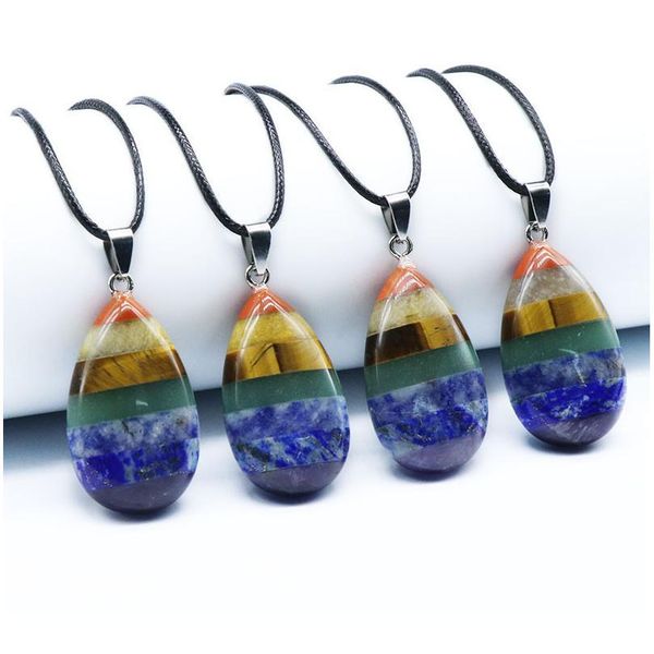 7 chakra gem stone pendant necklace women men yoga reiki healing balancing chakra pendant energy necklaces meditation qylelf, Black
7 chakra gem stone pendant necklace women men yoga reiki healing balancing chakra pendant energy necklaces meditation qylelf, Black