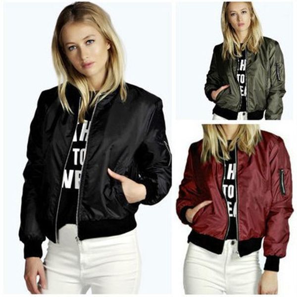 coats and jackets women soild short style stand-up collar chaquetas mujer casual zip up femme outwear coats long sleeve jackets1, Black;brown
coats and jackets women soild short style stand-up collar chaquetas mujer casual zip up femme outwear coats long sleeve jackets1, Black;brown