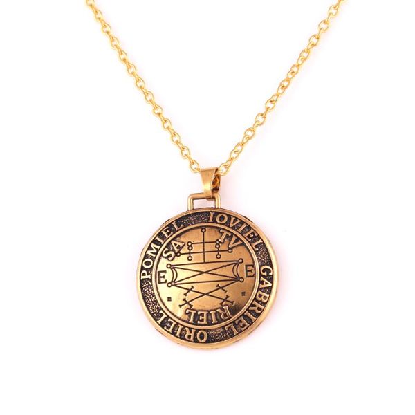 pendant necklaces link chain solomon gothic style necklace antique gold special ancient rune will protect the owner talisman amulet drop, Silver
pendant necklaces link chain solomon gothic style necklace antique gold special ancient rune will protect the owner talisman amulet drop, Silver