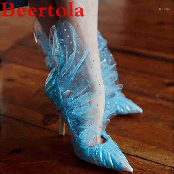 2021 summer women's pumps mesh ruffles dots pointed toe pvc transparent ladies shoes chic catwalk black white chaussures femme1
2021 summer women's pumps mesh ruffles dots pointed toe pvc transparent ladies shoes chic catwalk black white chaussures femme1
