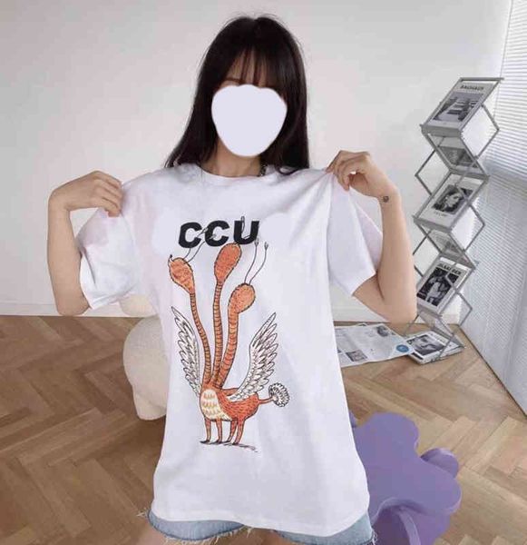 2022 factory wholesale new high version spring and summer fashion three head bird reverse printing letters age reduction lovely leisure wome, White
2022 factory wholesale new high version spring and summer fashion three head bird reverse printing letters age reduction lovely leisure wome, White