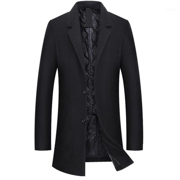 autumn and winter men's wool coat business casual long warm windproof jacket solid color overcoat m-3xl1, Black
autumn and winter men's wool coat business casual long warm windproof jacket solid color overcoat m-3xl1, Black