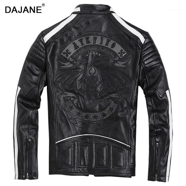 dajanecowhide embroidered leather men leather jacket heavy locomotive motorcycle jacket suit collar men's clothing big yards1, Black
dajanecowhide embroidered leather men leather jacket heavy locomotive motorcycle jacket suit collar men's clothing big yards1, Black