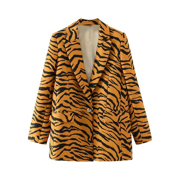 2021 new dt 27691- autumn europe and the united states women's tiger stripes a grain of buckle jackets women suits krze, Black;brown
2021 new dt 27691- autumn europe and the united states women's tiger stripes a grain of buckle jackets women suits krze, Black;brown