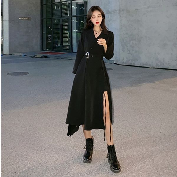 amity suit a leg fine meat dress skirt black dress fall 2020 slit side high waist long temperament covering super collar long skirt rwgn, Black;gray
amity suit a leg fine meat dress skirt black dress fall 2020 slit side high waist long temperament covering super collar long skirt rwgn, Black;gray